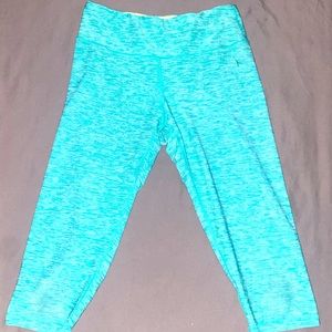 A short pair of stretchy gym pants. Worn, but great condition.